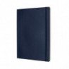Notes MOLESKINE XL (19x25cm) gładki, miękka oprawa, sapphire blue, 192 strony, niebieski