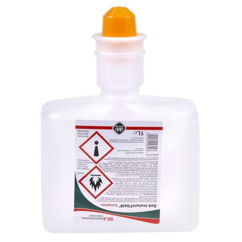 Pianowy środek dezynfekujący DEB Instant Foam Complete, zapas do dozownika, 1000ml