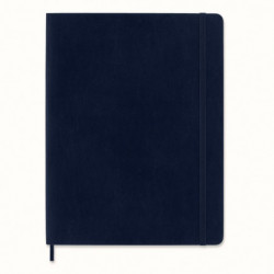Notes MOLESKINE XL (19x25cm) w linie, miękka oprawa, sapphire blue, 192 strony, niebieski