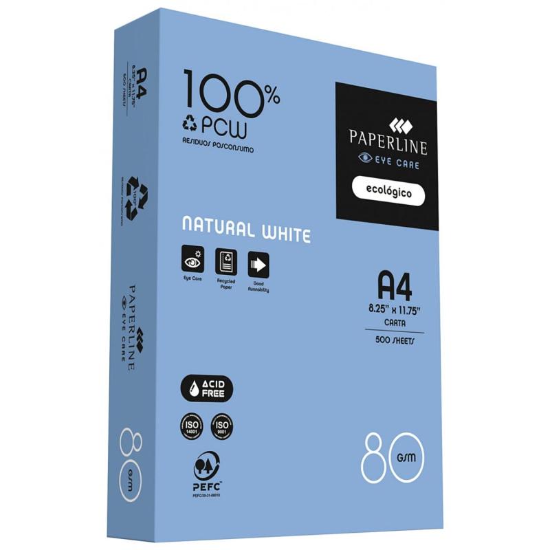 PAKIET Papier ksero PAPERLINE Eye Care Recycled, A4, klasa C, 80 g/m², 500 ark.