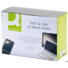 Chusteczki do czyszczenia ekranów TFT/LCD Q-CONNECT, 40 sztuk, białe, nasączane i suche