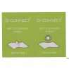 Chusteczki do czyszczenia ekranów TFT/LCD Q-CONNECT, 40 sztuk, białe, nasączane i suche