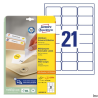 Etykiety uniwersalne Avery Zweckform L6023REV-25 63,5x38,1 mm, 25 arkuszy, białe, usuwalne