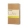 Zestaw 3 zeszytów MOLESKINE Cahier Journals P (9x14cm), gładki, 64 strony, piaskowy