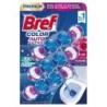 Kulki myjąco-zapachowe do toalet BREF Color Auto Active Flower, barwiące, 3x50g