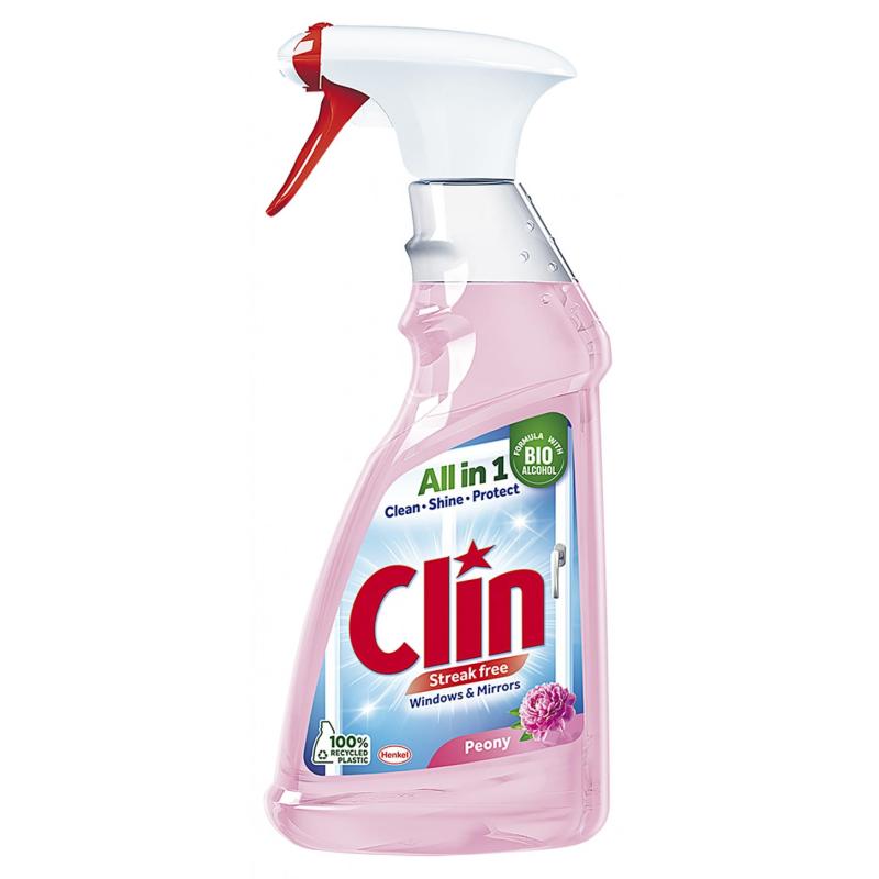 Płyn do mycia szyb CLIN Piwonia, pompka, 500ml