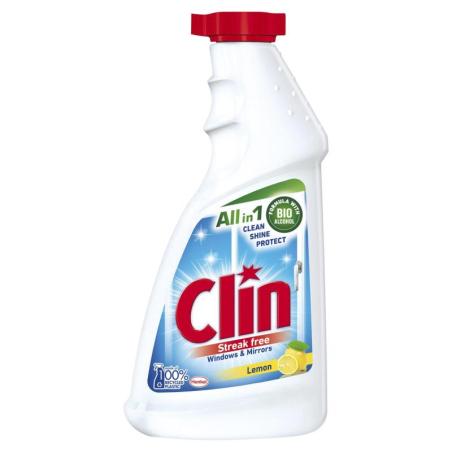 Płyn do mycia szyb CLIN Cytryna, zapas, 500ml