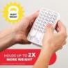 Haczyk COMMAND (17011FESIP), XL do ciężkich przedmiotów do 6,8kg, 1 haczyk + 3 paski, biały