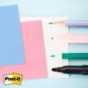 Przezroczyste karteczki samoprzylepne POST-IT Transparent Notes (600-1TRSPO), 73x73mm, 36 kart., pastelowe pomarańczowe