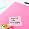 Przezroczyste karteczki samoprzylepne POST-IT Transparent Notes (600-1TRSPO), 73x73mm, 36 kart., pastelowe pomarańczowe