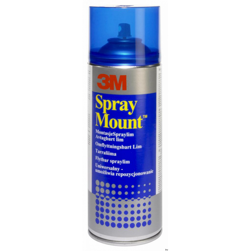 Klej w sprayu Scotch 3M Spraymount, uniwersalny, 400ml, transparentny