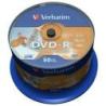 Płyta DVD-R VERBATIM AZO, 4,7GB, prędkość 16x, cake, 50szt., do nadruku