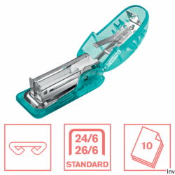 Zszywacz mini Rapid Colour Breeze F4, niebieski, do 10 kartek, 5 lat gwarancji
