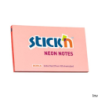 Bloczek samoprzylepny StickN 127x76 mm różowy neonowy 100 kartek