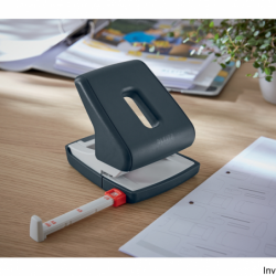 Dziurkacz Leitz Cosy szary do 30 kartek z ergonomicznym uchwytem i 10-letnią gwarancją