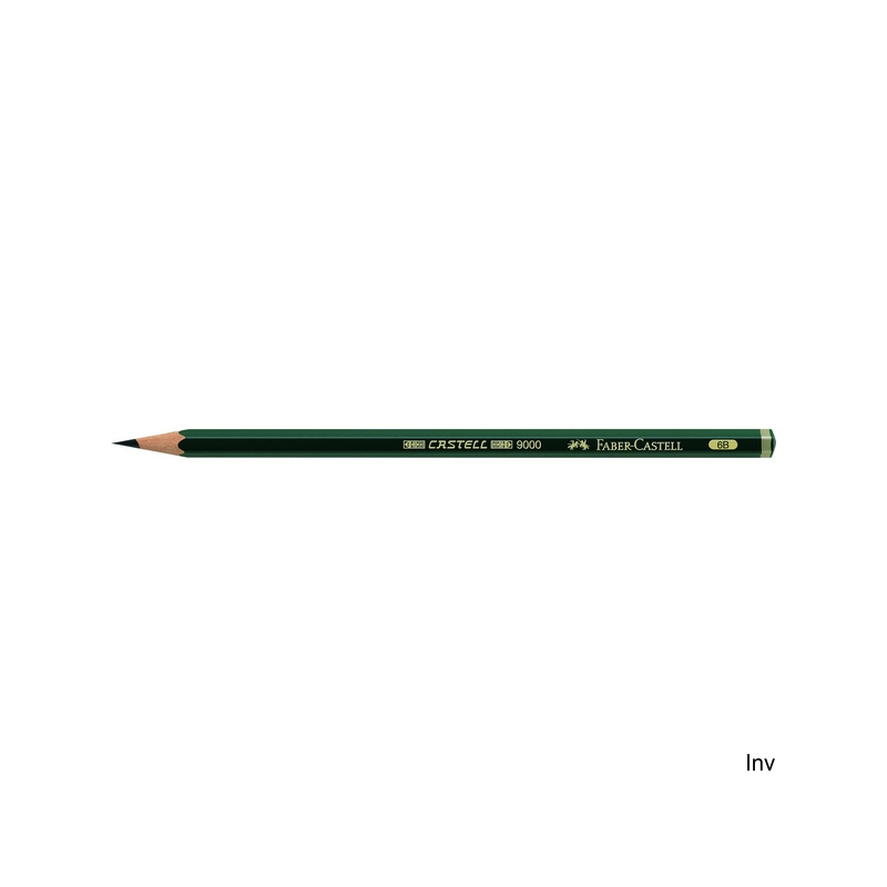 Ołówek grafitowy Faber-Castell Castell 9000 6B zielony