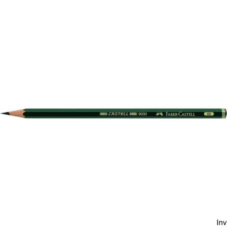 Ołówek grafitowy Faber-Castell Castell 9000 6B zielony