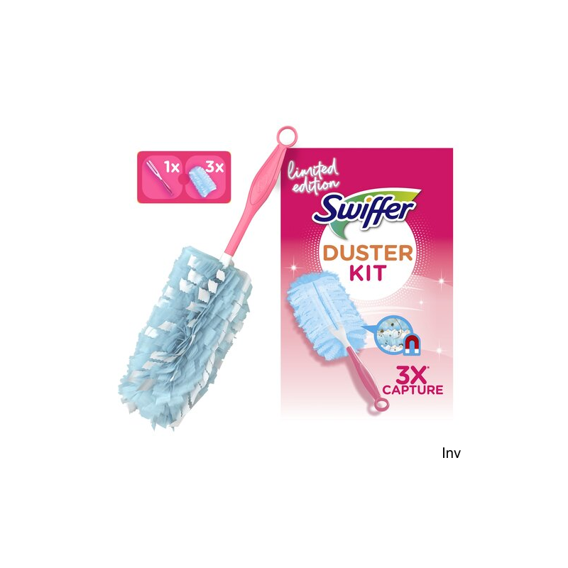Pronto SWIFFER PINK Zestaw do usuwania kurzu (1 miotełka + 3 wkłady)