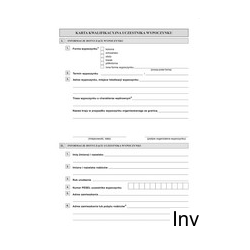 Karta kwalifikacyjna uczestnika wypoczynku A-152-3, 20 kartek 2xA5, Michalczyk i Prokop