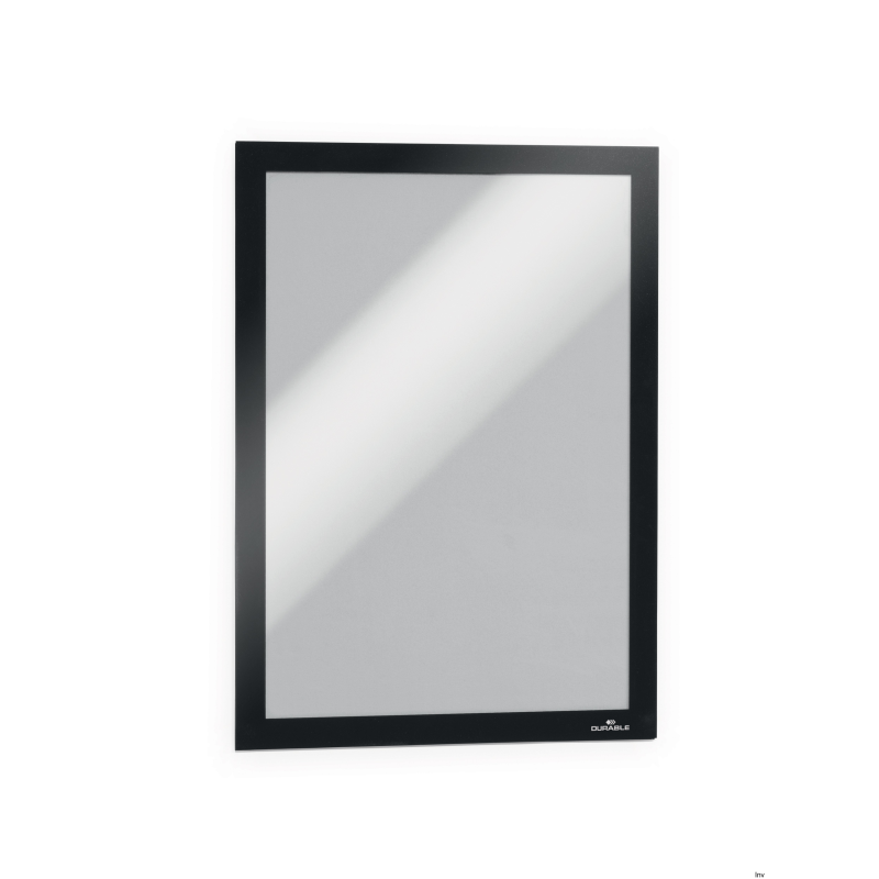 Ramka informacyjna Durable MAGAFRAME A4 czarna samoprzylepna (1 szt.) do prezentacji informacji