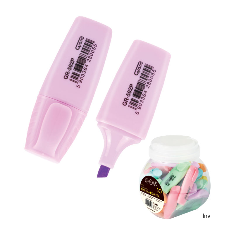 Zakreślacz pastelowy GRAND GR-502P mini 160-2237