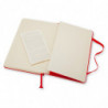 Notes MOLESKINE Classic P (9x14cm) w linie, twarda oprawa, 192 strony, czerwony