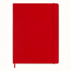 Notes MOLESKINE Classic XL (19x25 cm) gładki, twarda oprawa, 192 strony, czerwony