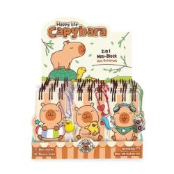 PAKIET Mini notes TRENDHAUS CP HL-5, 2 w 1, 104kartki, mix kolorów