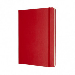 Notes MOLESKINE Classic XL (19x25 cm) gładki, twarda oprawa, 192 strony, czerwony