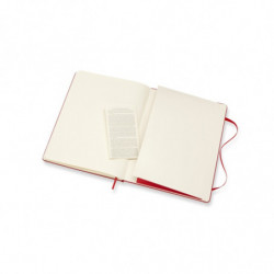 Notes MOLESKINE Classic XL (19x25 cm) gładki, twarda oprawa, 192 strony, czerwony