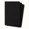 Zestaw 3 Zeszytów MOLESKINE Cahier Journals P (9x14cm) gładki, 64 strony, czarny