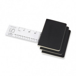 Zestaw 3 Zeszytów MOLESKINE Cahier Journals P (9x14cm) w kropki, 64 strony, czarny