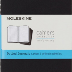 Zestaw 3 Zeszytów MOLESKINE Cahier Journals P (9x14cm) w kropki, 64 strony, czarny