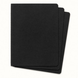Zestaw 3 Zeszytów MOLESKINE Cahier Journals XL (19x25cm) gładki, 120 stron, czarny