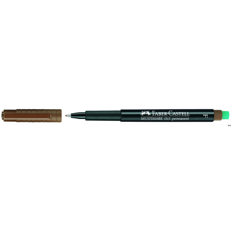 Faber-Castell Foliopis permanentny FINE 0.6 mm brązowy, opakowanie 10 sztuk