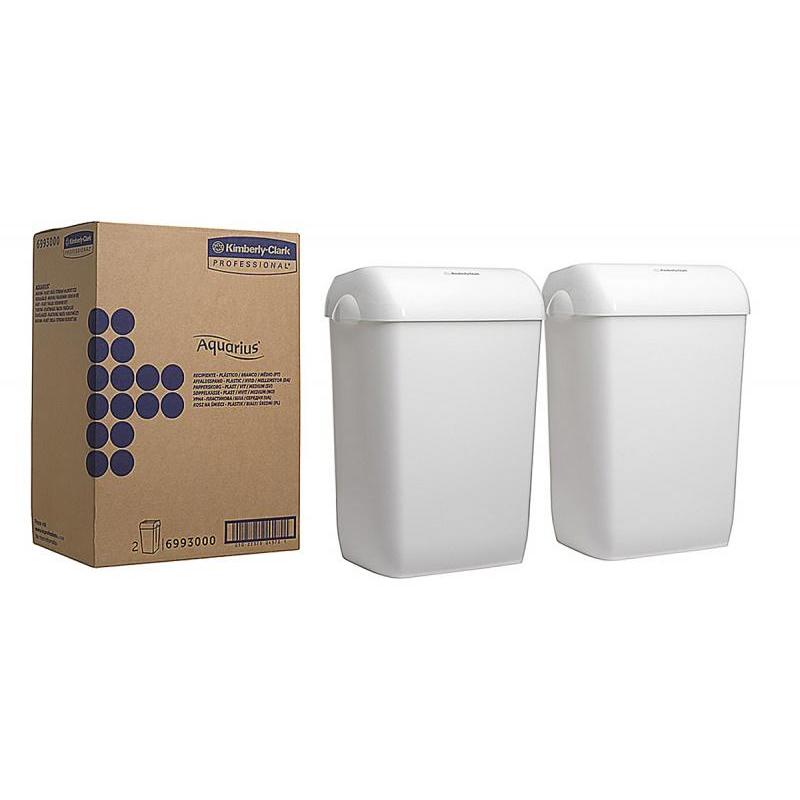 Kosz na śmieci KIMBERLY-CLARK, 43l, 2 szt., biały