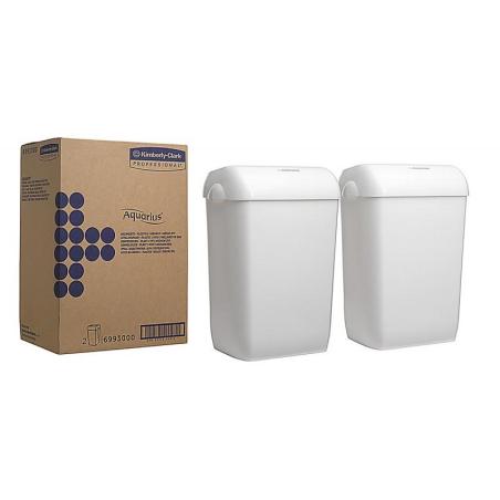 Kosz na śmieci KIMBERLY-CLARK, 43l, 2 szt., biały