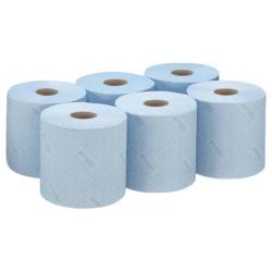 Ręcznik papierowy WYPALL L10 General Clean, centralne odwijanie, 1-warstwowy, 6 rolek x 500 listków, niebieski