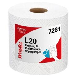 Ręcznik papierowy WYPALL L20 General Clean, centralne odwijanie, 2-warstwowy, 6 rolek x 550 listków, biały
