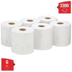 Ręcznik papierowy WYPALL L20 General Clean, centralne odwijanie, 2-warstwowy, 6 rolek x 550 listków, biały