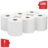 Ręcznik papierowy WYPALL L20 General Clean, centralne odwijanie, 2-warstwowy, 6 rolek x 550 listków, biały