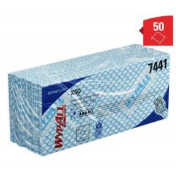 Czyściwo składane WYPALL X50, Critical Clean, włókninowe, 41,8x22,1cm, 50 szt., niebieskie