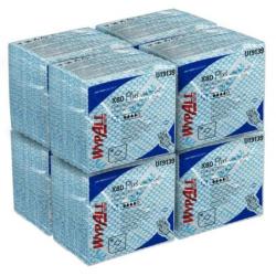 Czyściwo składane WYPALL X80 Plus Critical Clean, włókninowe, 35,5x33,5cm, 30 szt., niebieskie