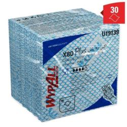 Czyściwo składane WYPALL X80 Plus Critical Clean, włókninowe, 35,5x33,5cm, 30 szt., niebieskie