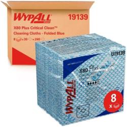 Czyściwo składane WYPALL X80 Plus Critical Clean, włókninowe, 35,5x33,5cm, 30 szt., niebieskie