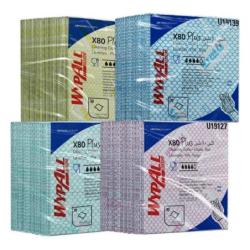 Czyściwo składane WYPALL X80 Plus Critical Clean, włókninowe, 35,5x33,5cm, 30 szt., niebieskie