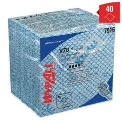 Czyściwo składane WYPALL X70 Critical Clean, włókninowe, 35x35cm, 40 szt., niebieskie
