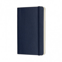 Notes MOLESKINE P (9x14cm) gładki, miękka oprawa, sapphire blue, 192 strony, niebieski