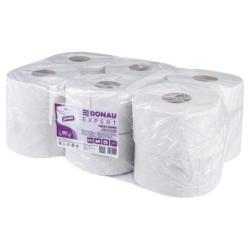 Papier toaletowy makulaturowy DONAU EXPERT Jumbo, 1-warstwowy, 750 listków, 12szt., biały