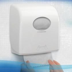 Ręcznik papierowy w roli SCOTT Essential, 1-warstwowy, 350 m, 1400 listków, 6 rolek, biały
